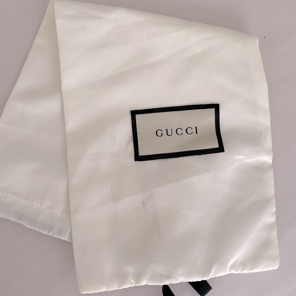 Gucci Marmont GG Thong Leather Water Green EU 37.5 US 7.5 Flip Flop Flat Sandals - Picture 15 of 16